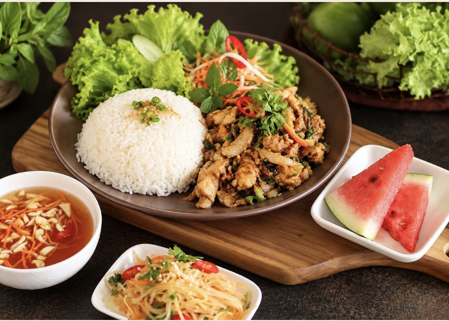 Lemongrass Chicken Rice Set