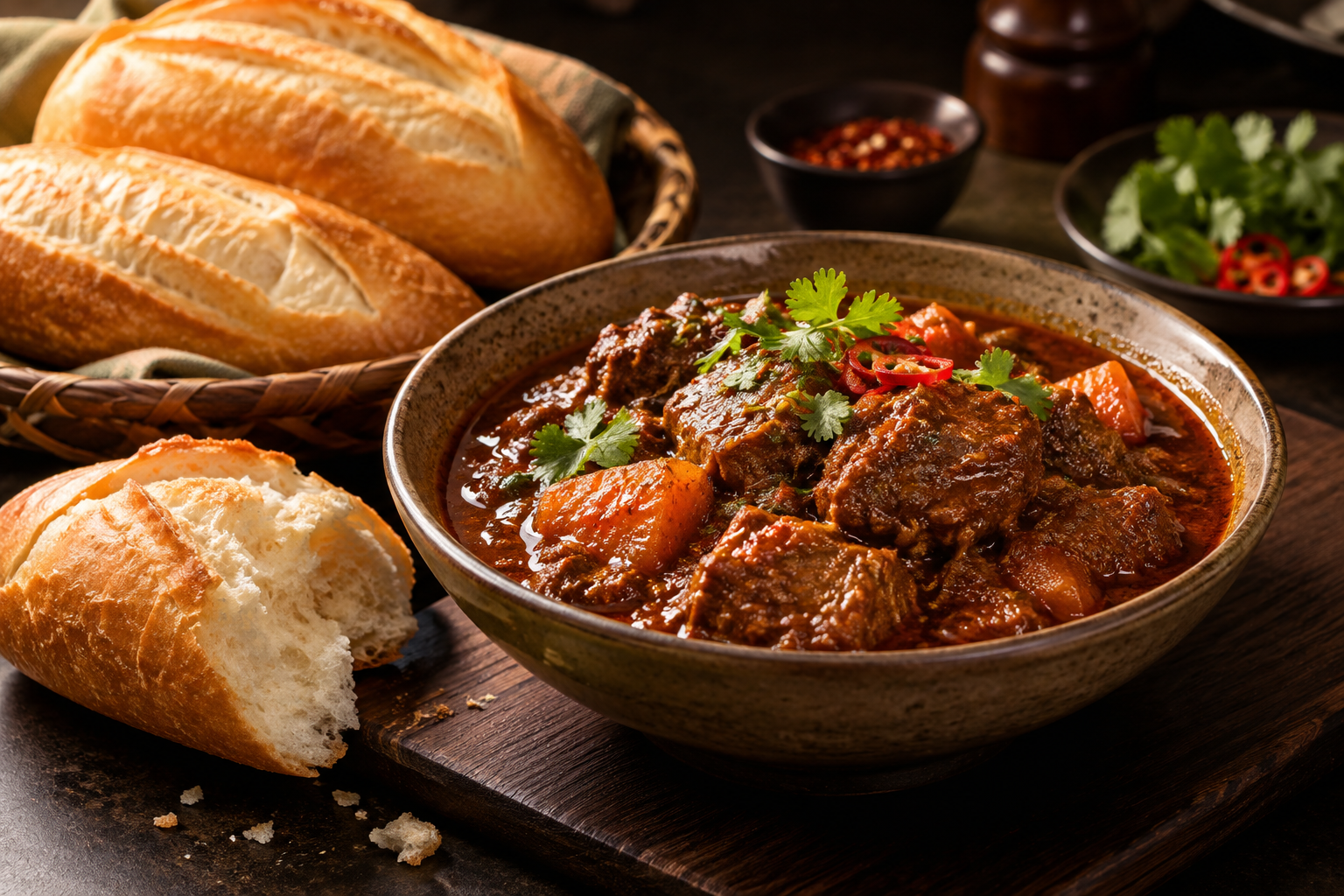 Australian Beef Rendang Banh Mi