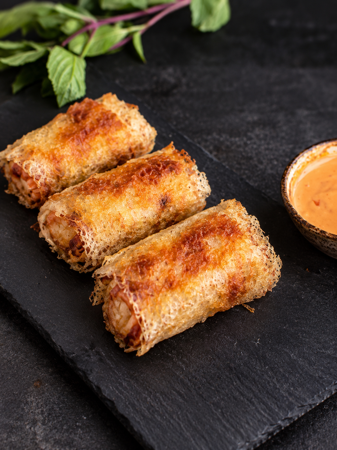 Banana Prawn Rolls