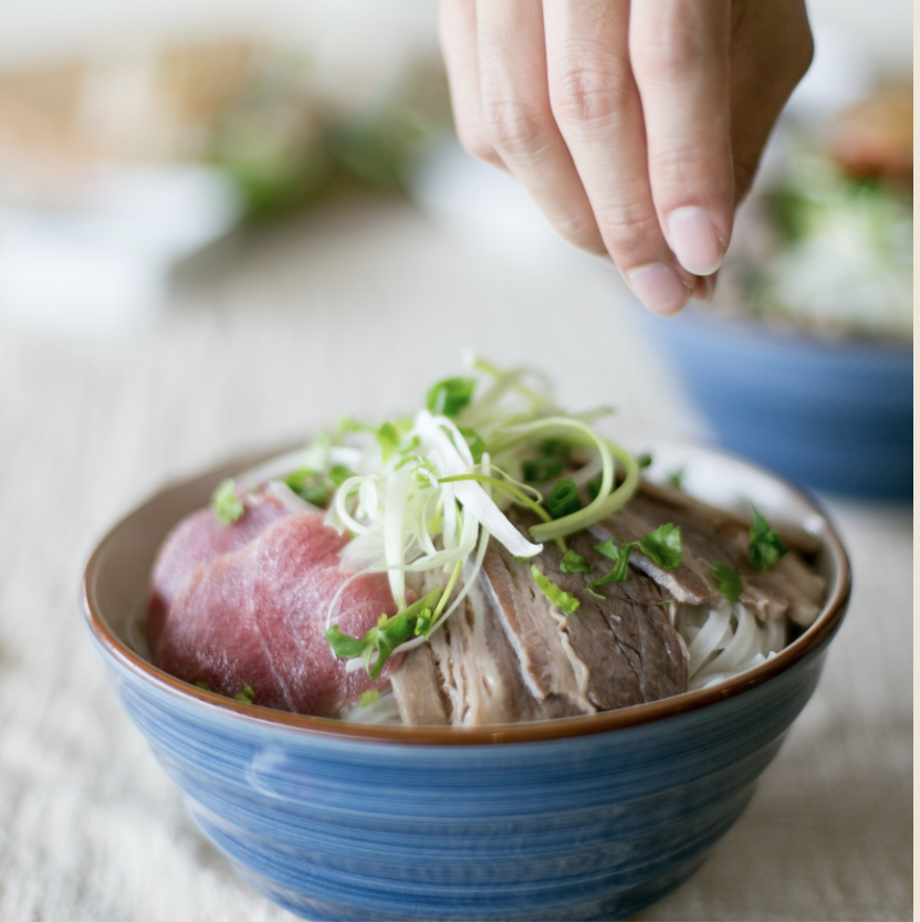 Australian sliced beef & brisket pho