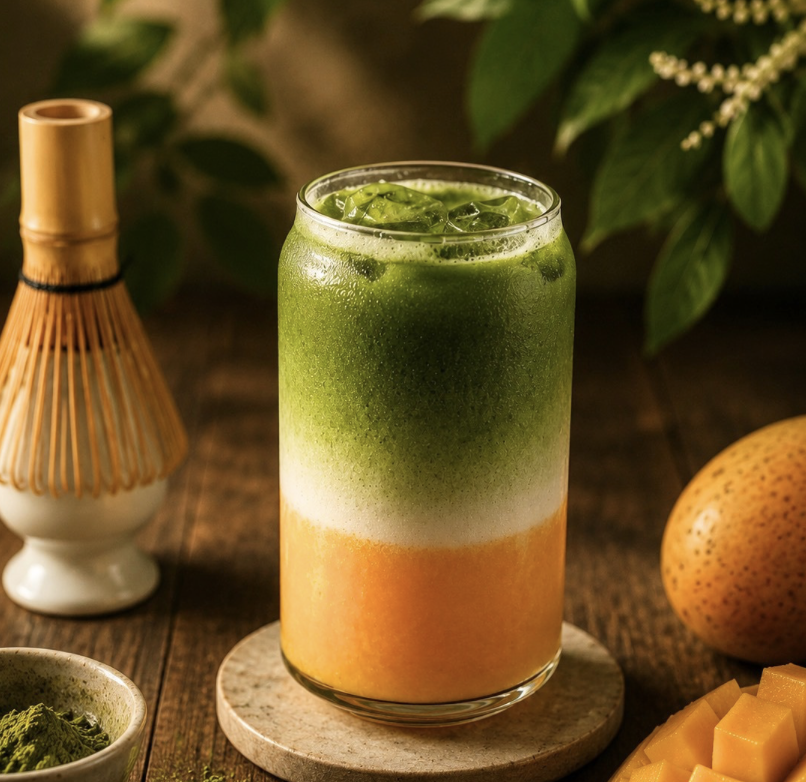 Mango Matcha Latte
